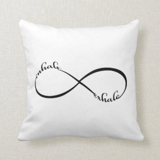 Coussin Inhalez exhalent, infini,