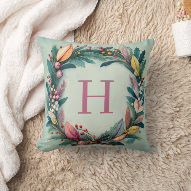 Coussin initial de la couronne de Noël (Couverture)