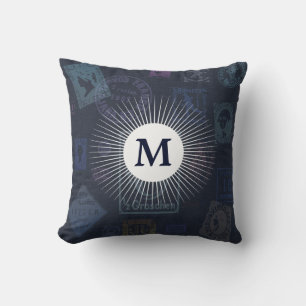 Coussin initial des timbres vintages
