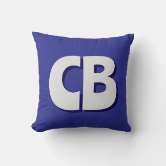 Coussin Initiales minimalistes Monogrammes professionnels