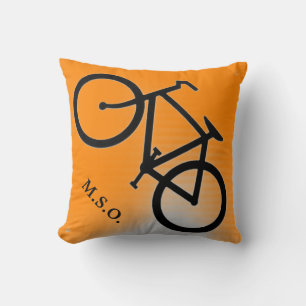 Coussin Initiales personnalisées Monogram sur le panneau V