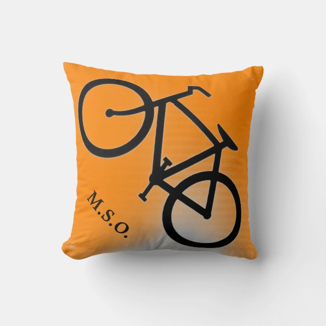 Coussin Initiales personnalisées Monogram sur le panneau V (Recto)