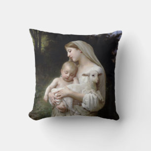 Coussin Innocence (Vierge et Enfant), Bouguereau