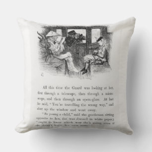 Coussin Insectes de psyché, illustration de 'Th d'Alice