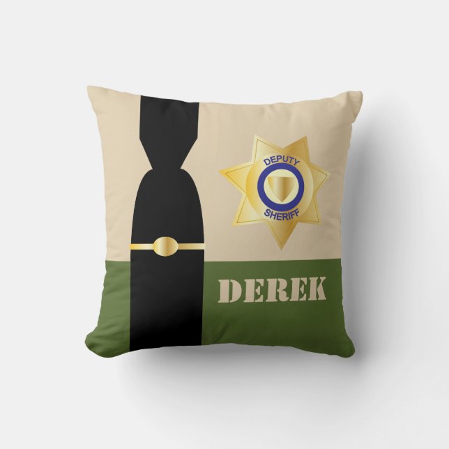 Coussin Insigne d'adjoint au shérif Uniforme de police (Recto)