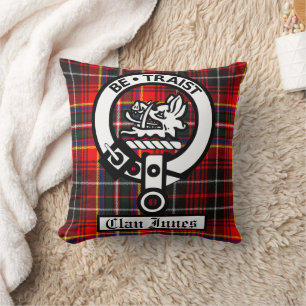 Coussin Insigne de Clan Innes et tartan