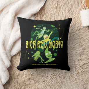 Coussin Insigne de devis de décrochage de Rick et Morty