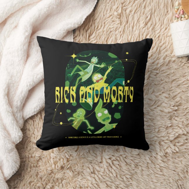 Coussin Insigne de devis de décrochage de Rick et Morty (Couverture)
