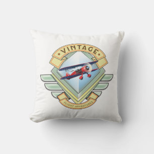 Coussin Insigne de vol de style vintage