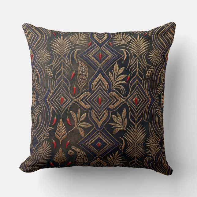Coussin Inspiration africaine  (Recto)