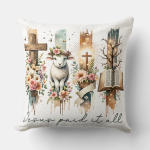 Coussin Inspiration Christian Jésus A Tout Payé