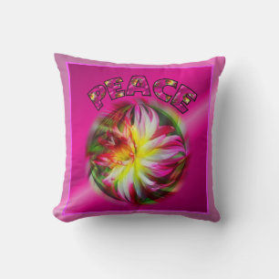 Coussin Inspiration Dahlia Fleur de Paix Vibrant
