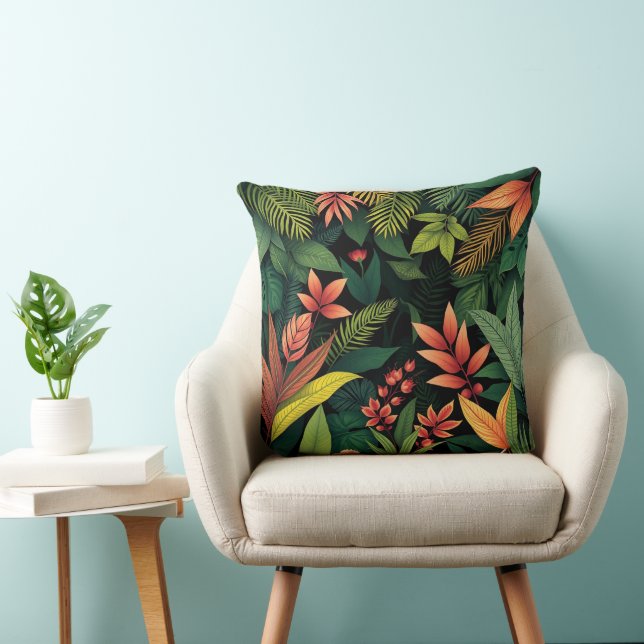 Coussin Inspiration de la forêt profonde de Kagu (Chaise)
