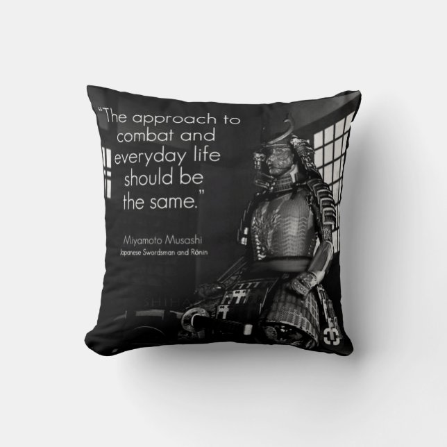 Coussin Inspiration des Arts Martiaux - Combat et Vie (Recto)
