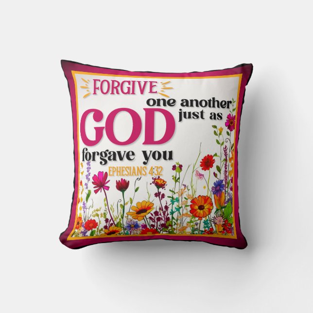 Coussin Inspiration florale rétrospective (Recto)