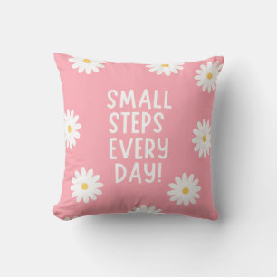 Coussin Inspiration Florale Rose – Petits Pas Chaque Jour