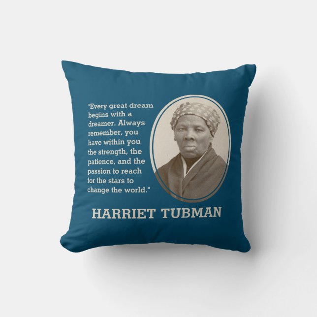 Coussin Inspiration HARRIET TUBMAN (Recto)