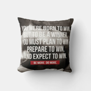 Coussin Inspiration - Né Pour Gagner - Exercice