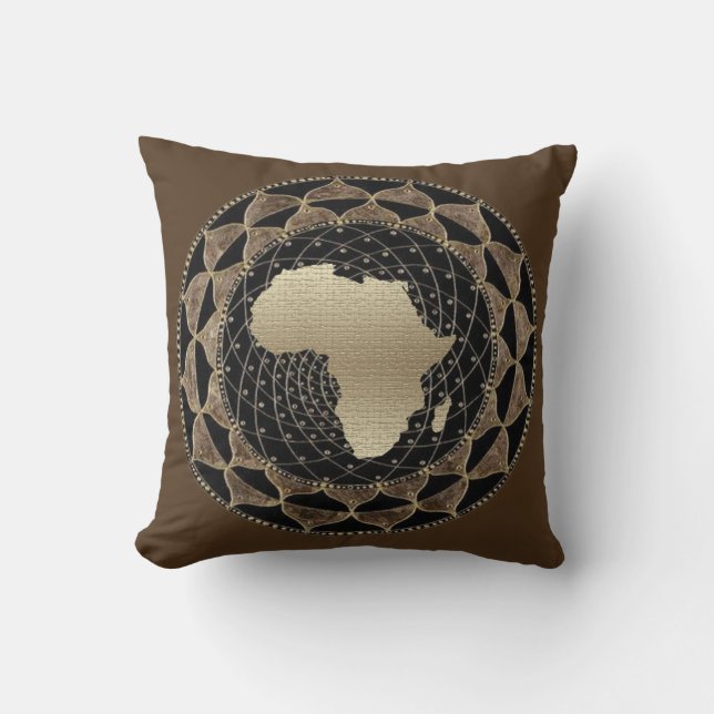 Coussin Inspiré de l'Afrique (Recto)