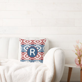 Coussin Inspiré des Amérindiens, motifs tribaux intemporel