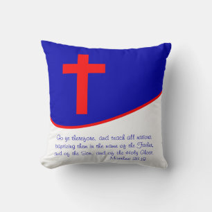 Coussin Inspiré du drapeau chrétien