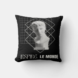 Coussin Inspire le Monde – Conception d'art esthétique mod