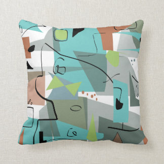 Coussin inspiré moderne #104 de la moitié du