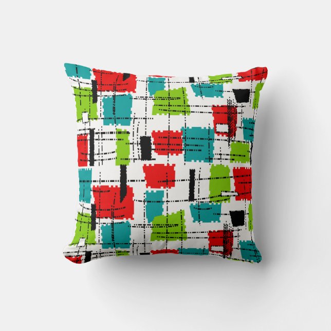 Coussin inspiré moderne #738 de la moitié du (Recto)