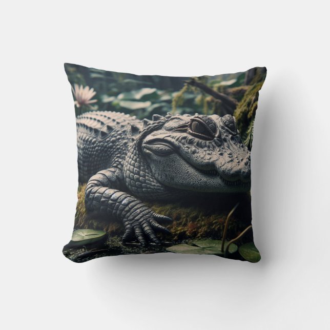 Coussin inspiré par l'alligator (Recto)