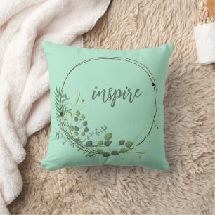 Coussin Inspirer Avec Cadre Botanique Floral