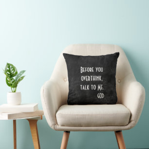 Coussin Inspirer un devis sur une conception en cuir noir