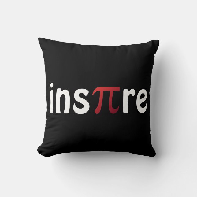 Coussin Inspirez le geek de maths de jour des (Recto)