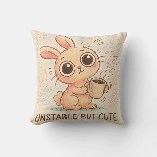Coussin Instable mais mignon (Recto)