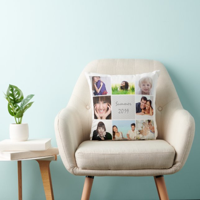 Coussin Instagram Moderne Stylisé Vos Photos (Chaise)
