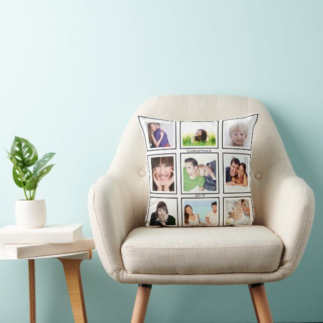 Coussin Instragram Moderne stylisé vos photos (Chaise)