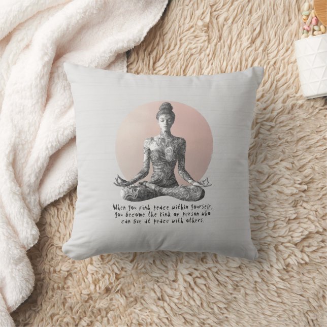 Coussin Instructeur de méditation Yoga Reiki Master Lotus  (Couverture)