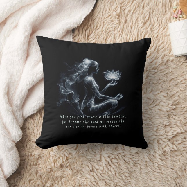 Coussin Instructeur de Yoga Méditation Lotus Pose Lumineus (Couverture)