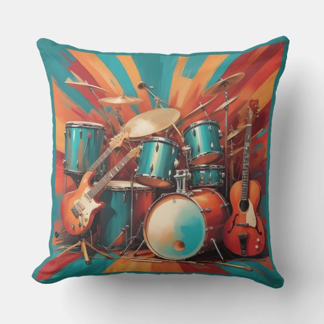 Coussin Instruments de musique (Recto)