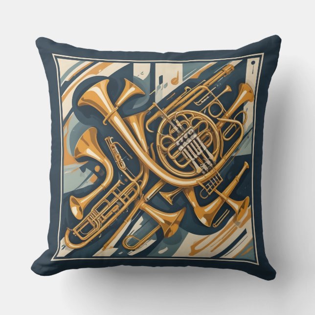 Coussin Instruments de musique (Recto)