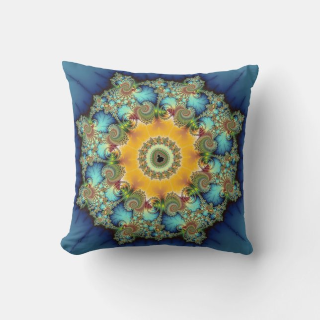 Coussin Insulaire - Mandelbrot Art (Recto)
