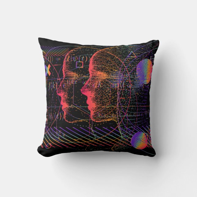 Coussin Intelligence artificielle et conception de la réal (Recto)