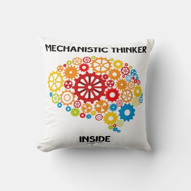 Coussin Intérieur mécaniste de penseur (cerveau de (Recto)