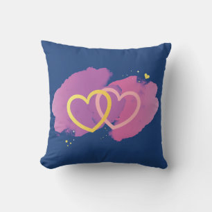 Coussin Intertwined Hearts Decorative