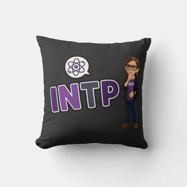 Coussin INTP — A Mente Investigadora (Recto)