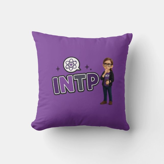 Coussin INTP — A Mente Investigadora (Recto)