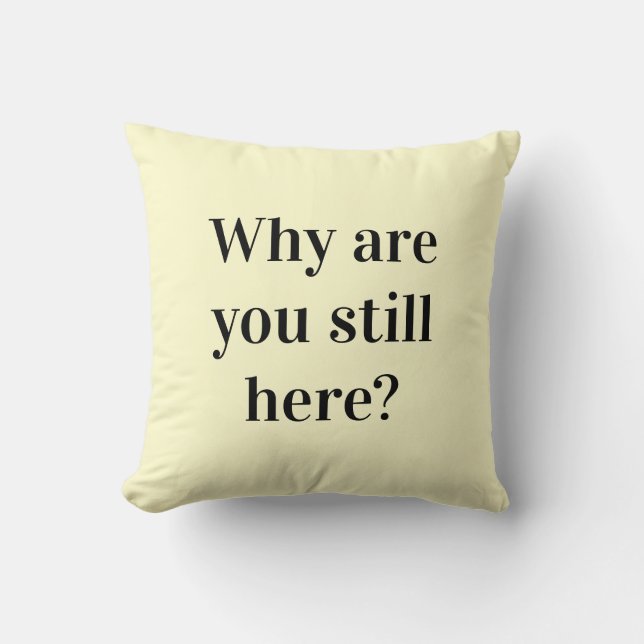 Coussin Introvert's drôle pillow (Recto)