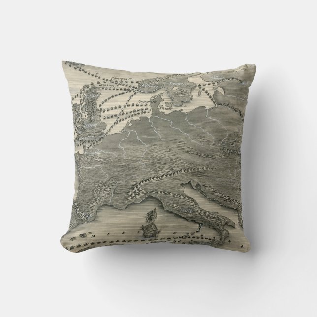 Coussin Invasions nordiques (Recto)