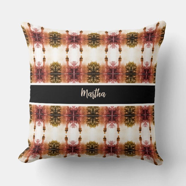 Coussin Iran vintage mosquée royale d'Ispahan (Recto)