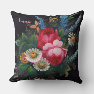 Coussin Irena Bouquet victorien Jeu d'oreiller
