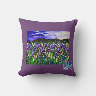 Coussin Iris Champs & Papillons